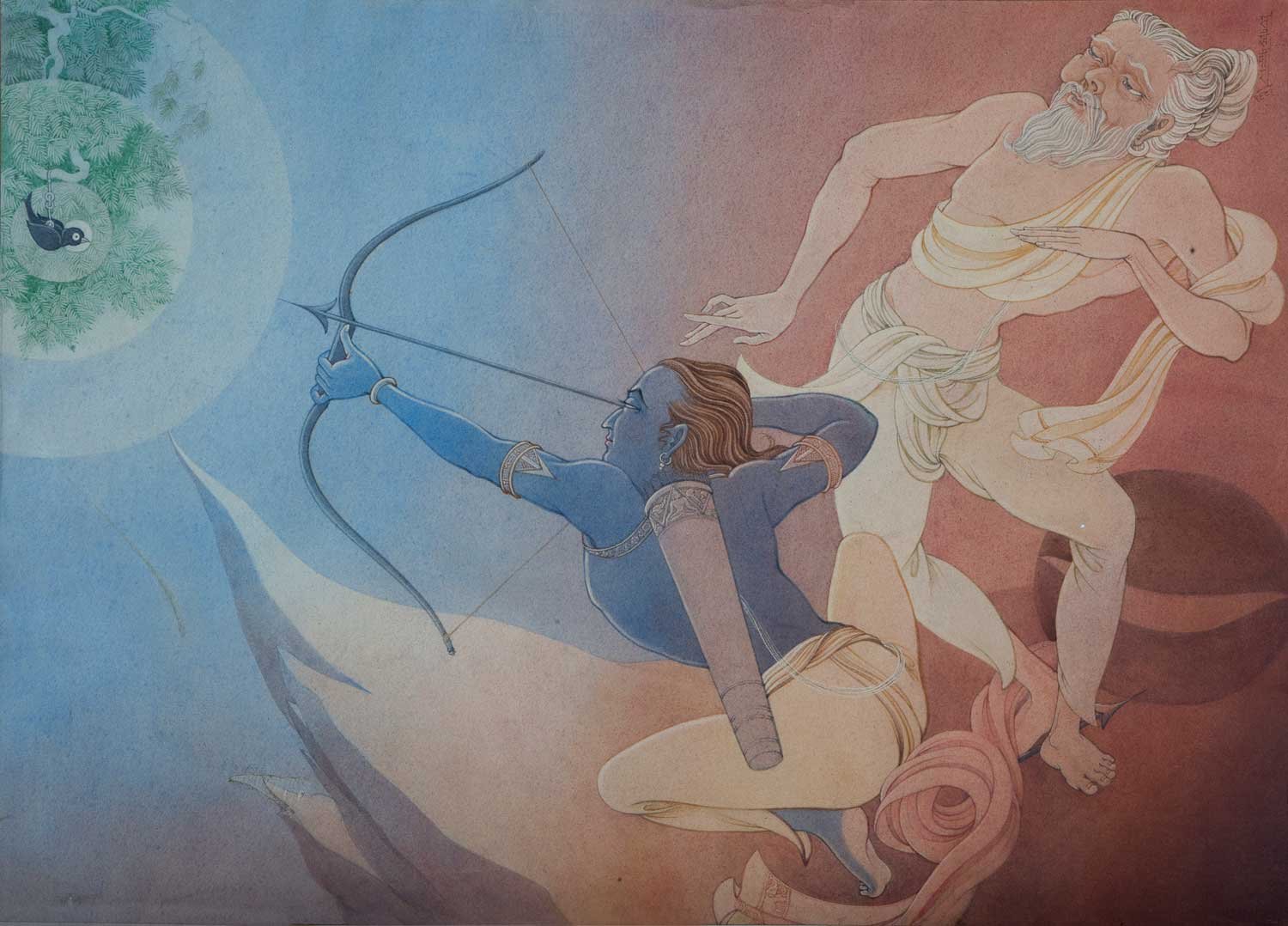 Arjun as a concentrated archer (Ekagrachit arjuna)