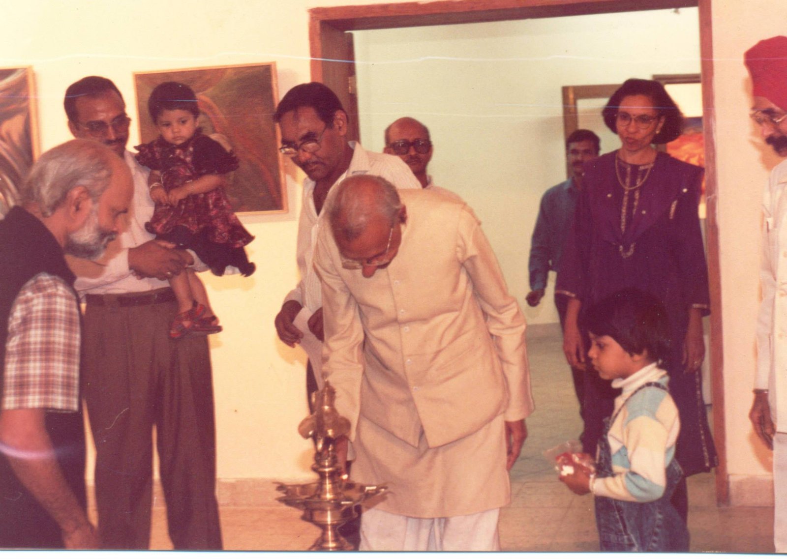 Prof. Sukhvir Sanghal's art exhibition organised at Lalit Kala Akademi