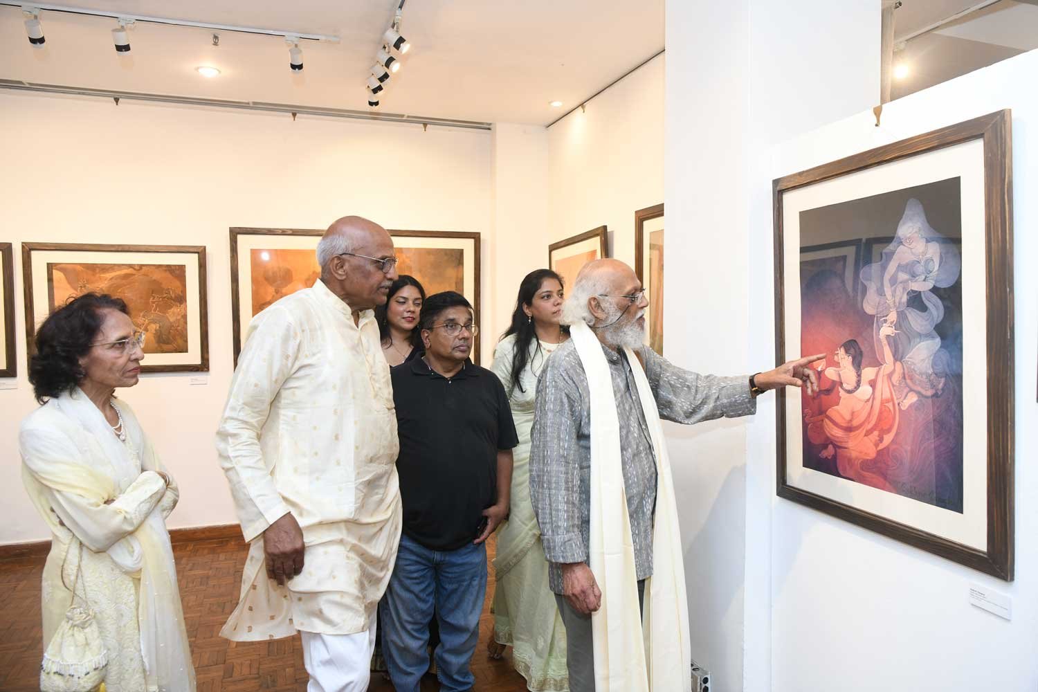 sukhvir sanghals solo art exhibition