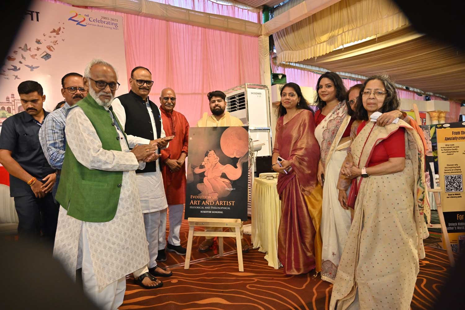 Launch of art book Evolution of art and artist by Sukhvir Sanghal