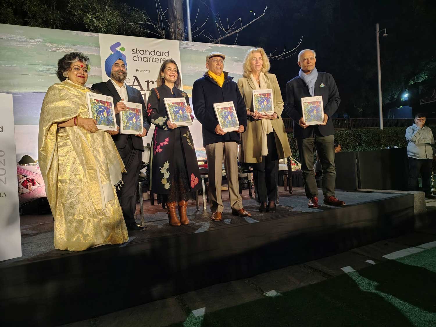 Some glimpses from Prof. Sukhvir Sanghal's paintings showcased at the art of india 2026